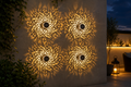 Soléa Mandala – Lot de 4 appliques solaires décoratives