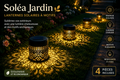 Soléa Jardin – Lot de 4 lanternes solaires à motifs