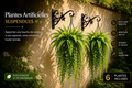 Plantes Artificielles Suspendues – Feuillage Vert Décoratif